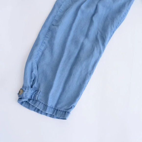 Suko Cargo Style Cotton Blue Chambray Denim Jeans - Picture 8 of 14
